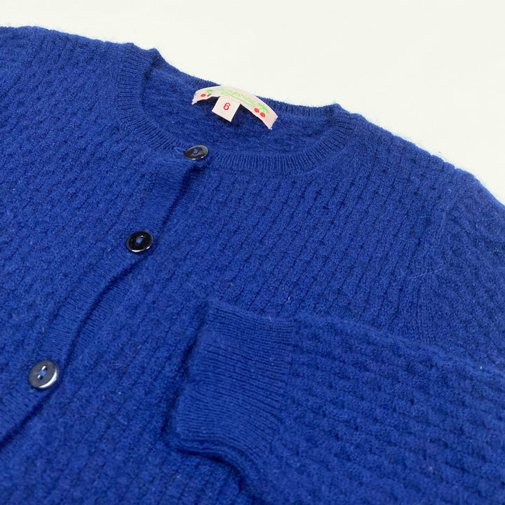 Bonpoint blue cashmere cardigan 6Y 2