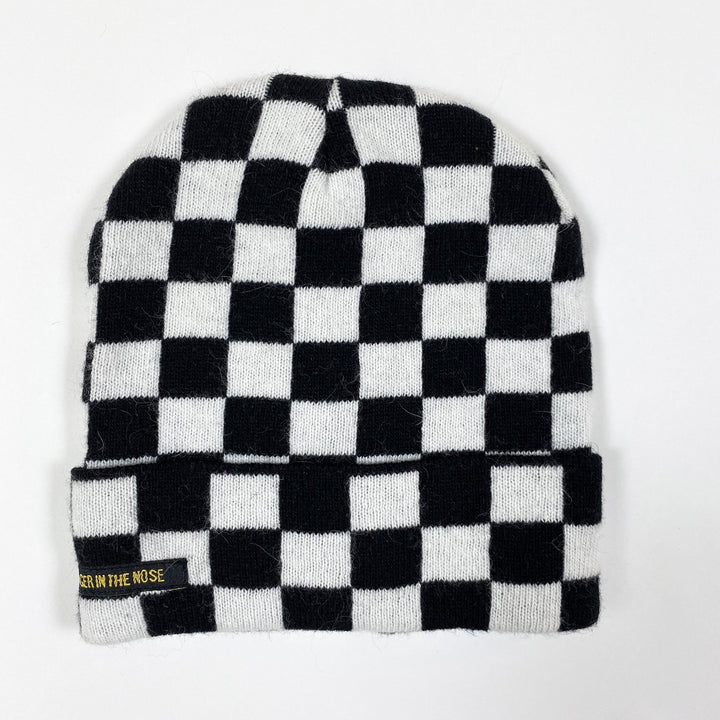 Finger in the Nose Nagano Black Checkers knit beanie Second Season 48-50