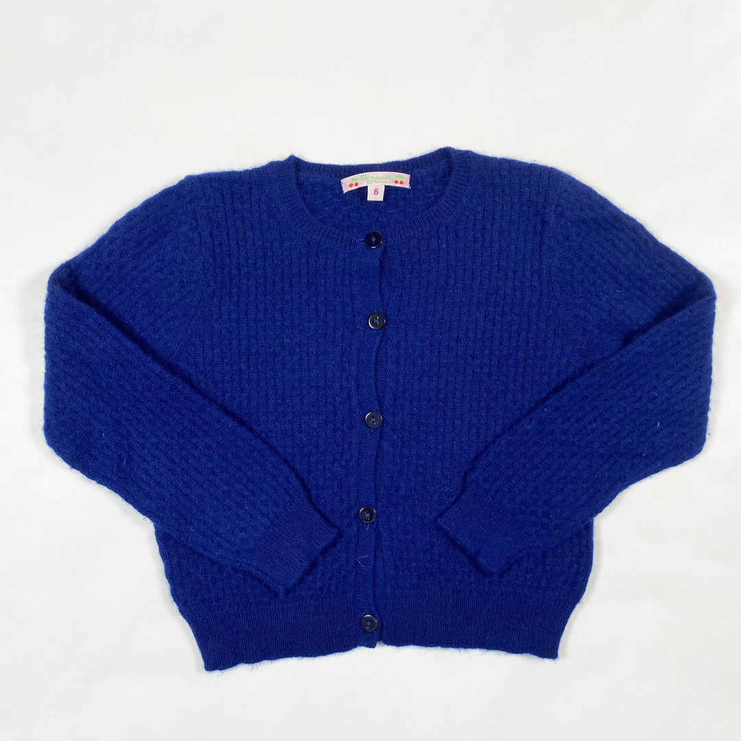 Bonpoint blue cashmere cardigan 6Y 1