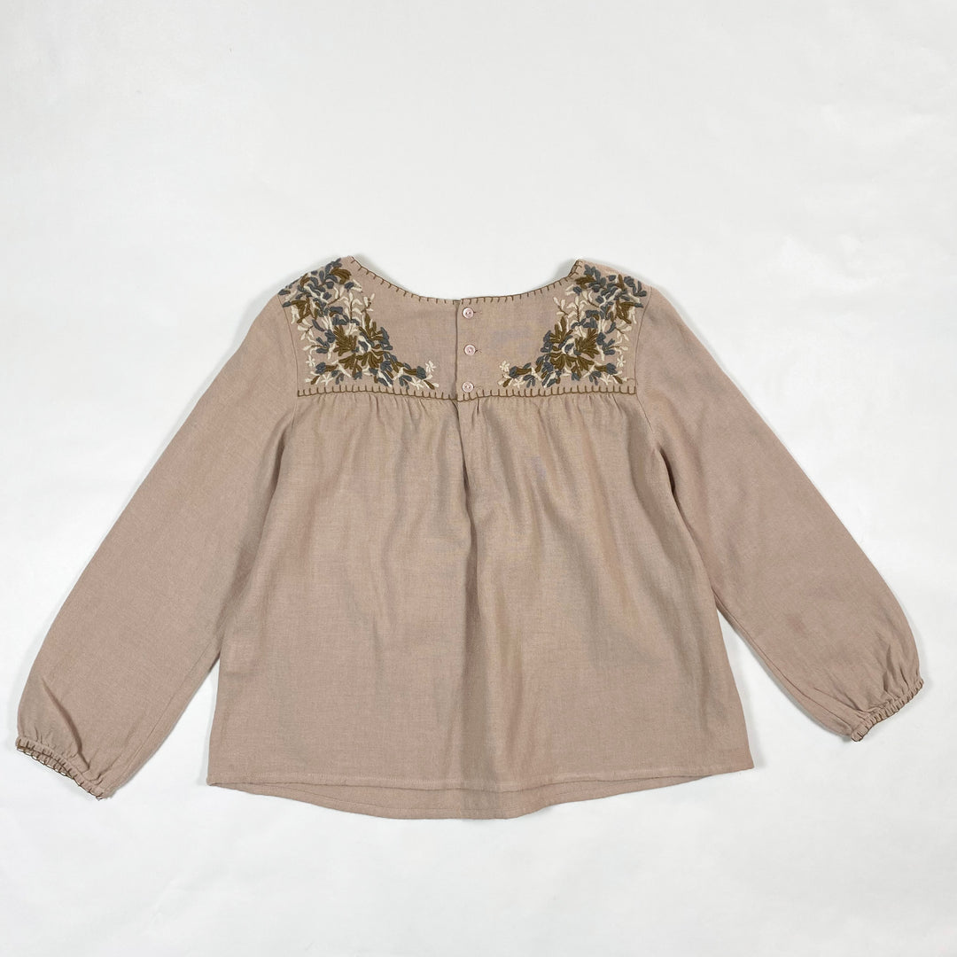 Bonpoint beige embroidered wool blend blouse 6Y 3