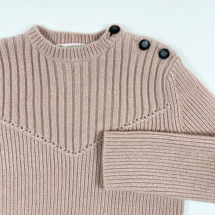 Bonpoint soft pink cashmere knit 6Y 2