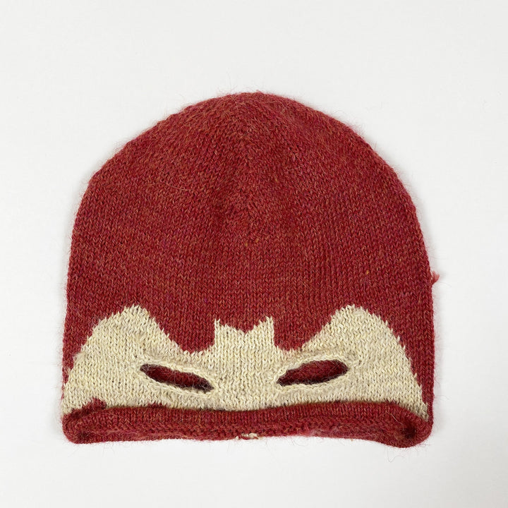 Oeuf NYC red bat knit hat Second Season 2-4Y