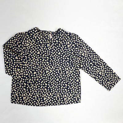 Bonpoint navy polka dot blouse 6Y 1