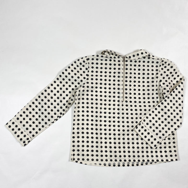 Bonpoint black/white polka dot blouse 6Y 3