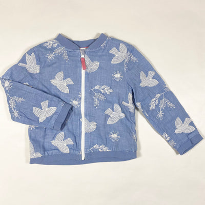 John Lewis blue embroidered bomber 2-3Y/92-98 1
