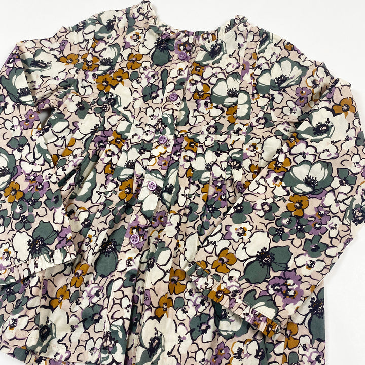 Zara purple floral blouse 18-24M/86 2
