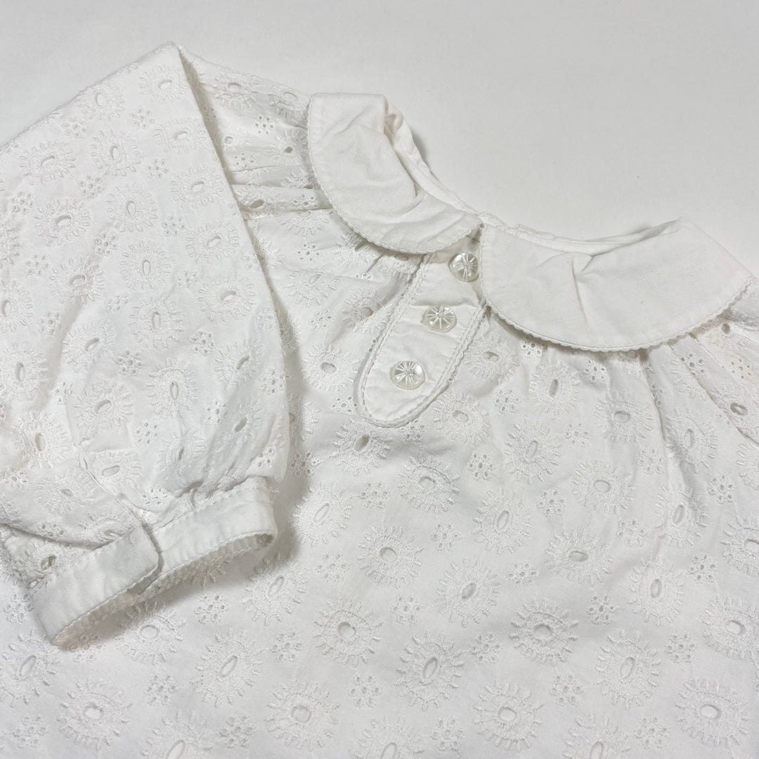 Chloé white embroidered blouse 12M 2