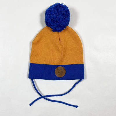 Mini Rodini orange/blue colour block hat  Second Season 44-46/3-9M 1