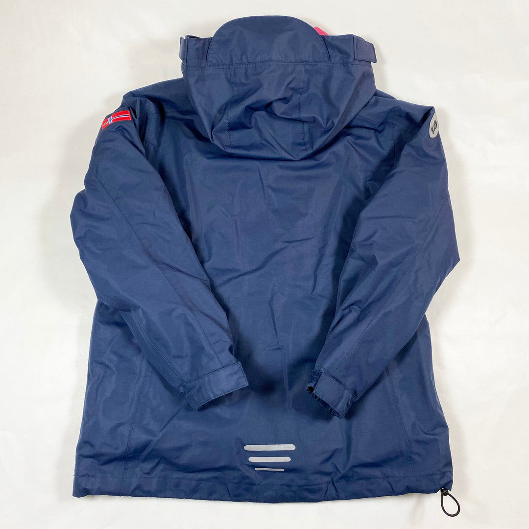 Trollkids navy shell jacket with detachable fleece 152 3