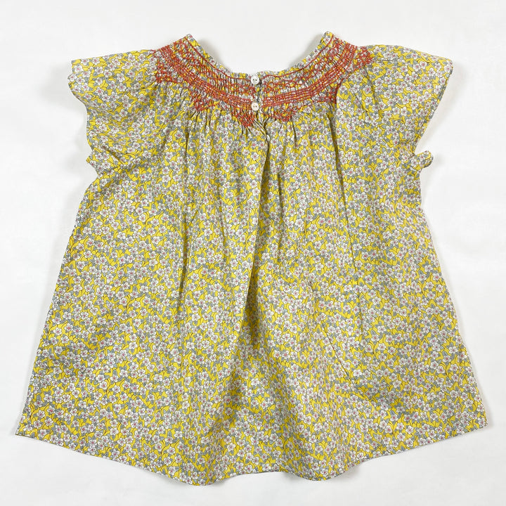 Bonpoint yellow liberty smocked blouse 6Y 3