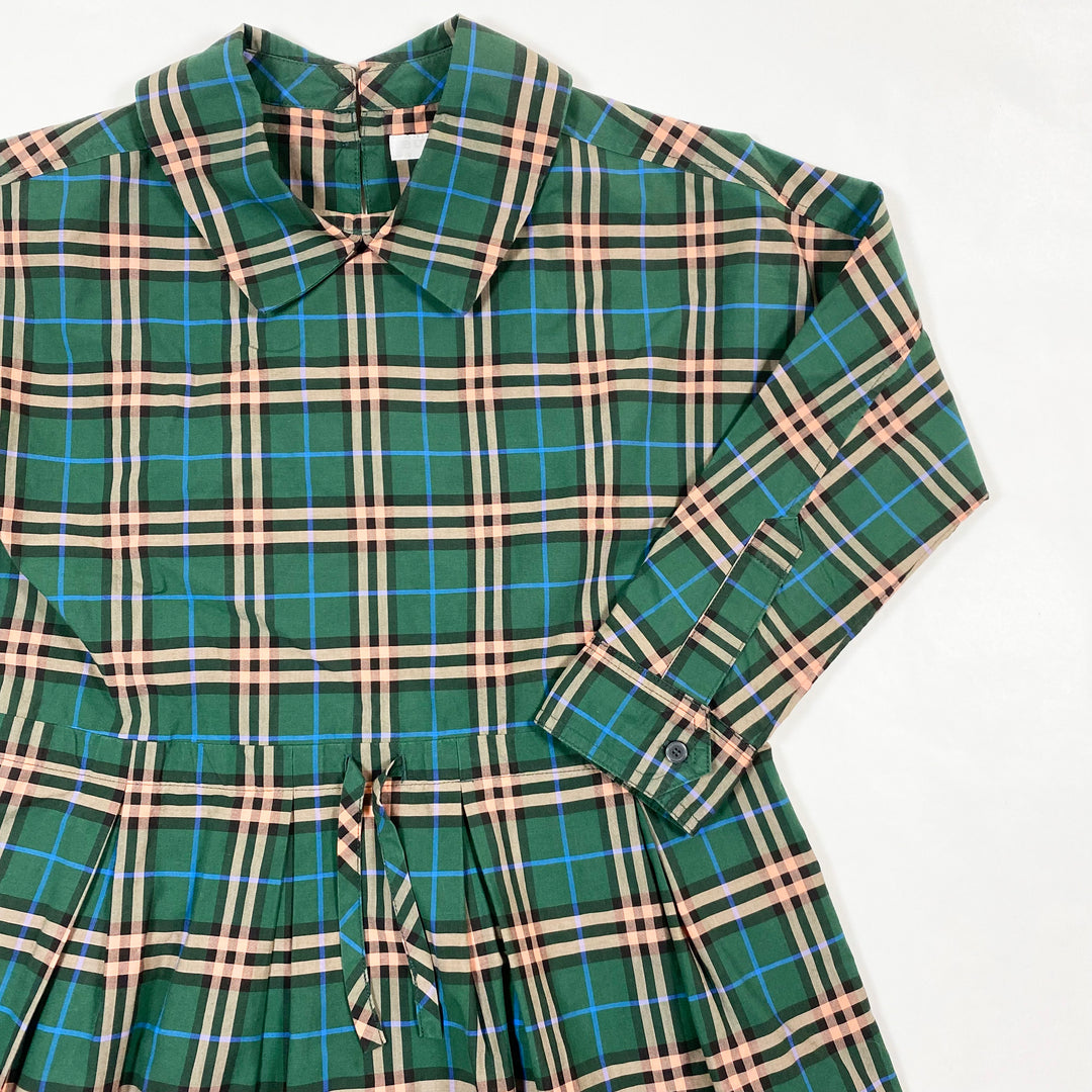 Burberry green plaid cotton dress 8Y/135 2