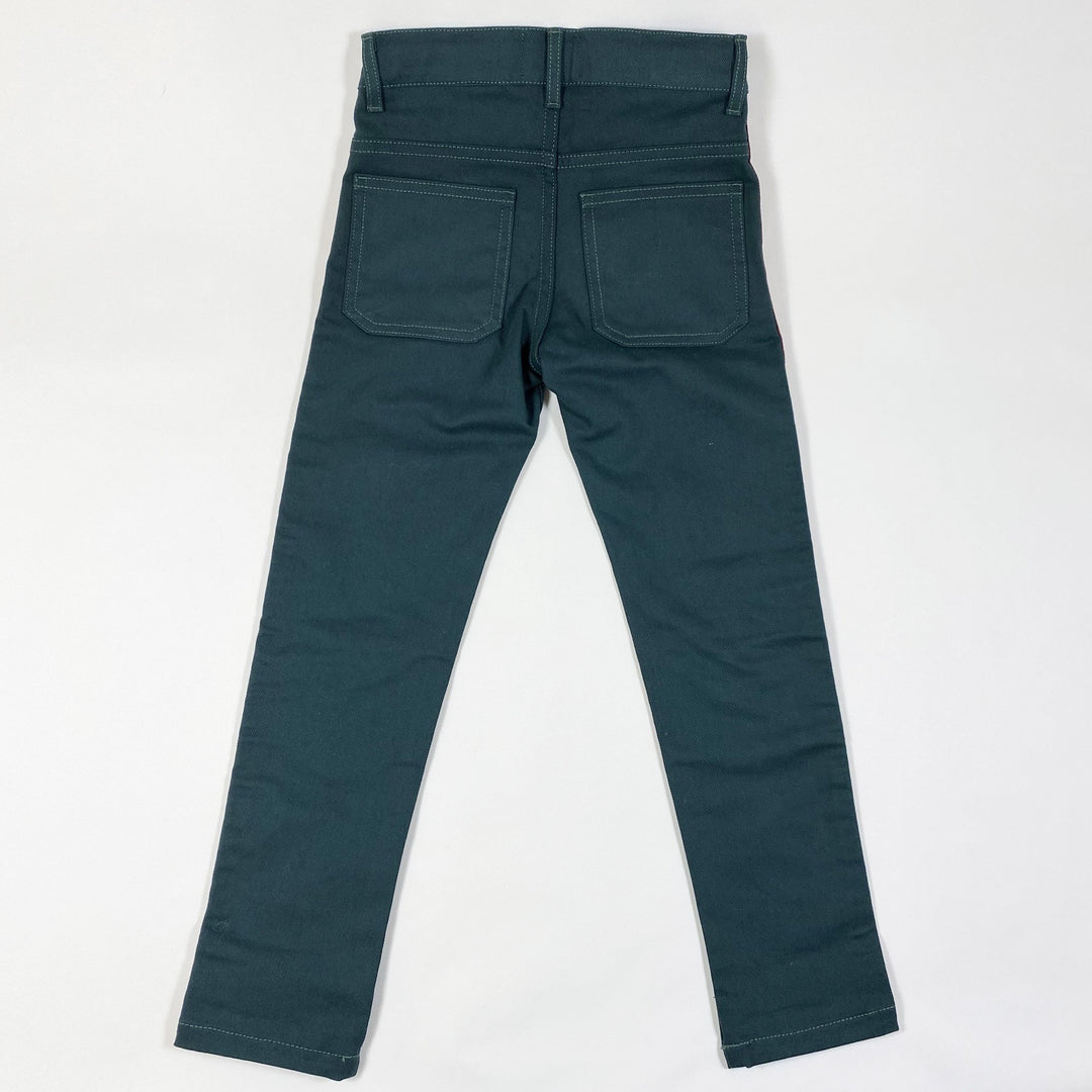 Bobo Choses green jeans with red stripe Second Season 6-7Y