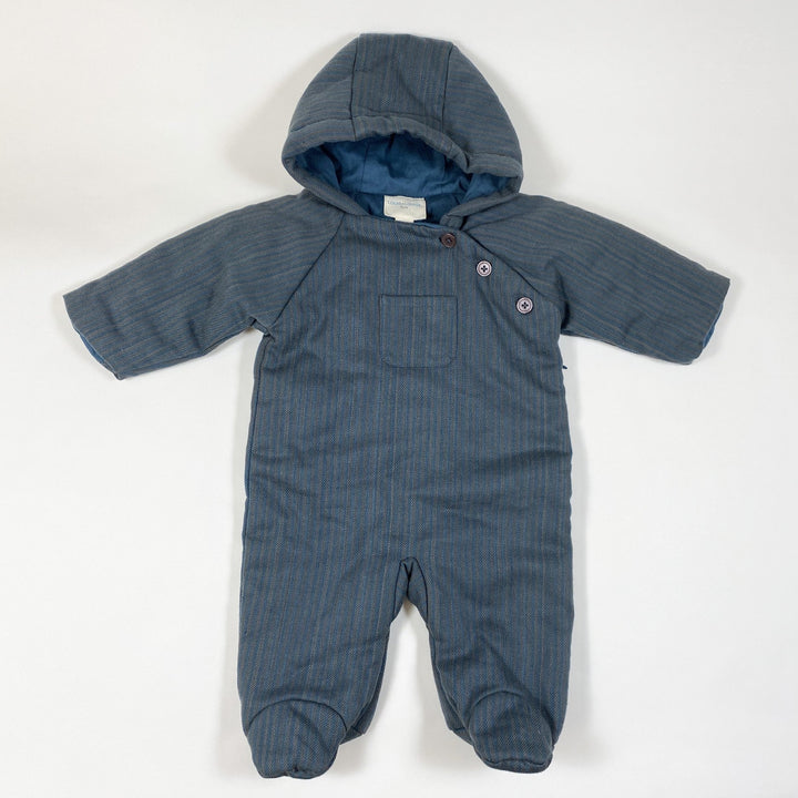 Louis Louise carbon/blue striped Pilot Craie padded overall Second Season 1-3M