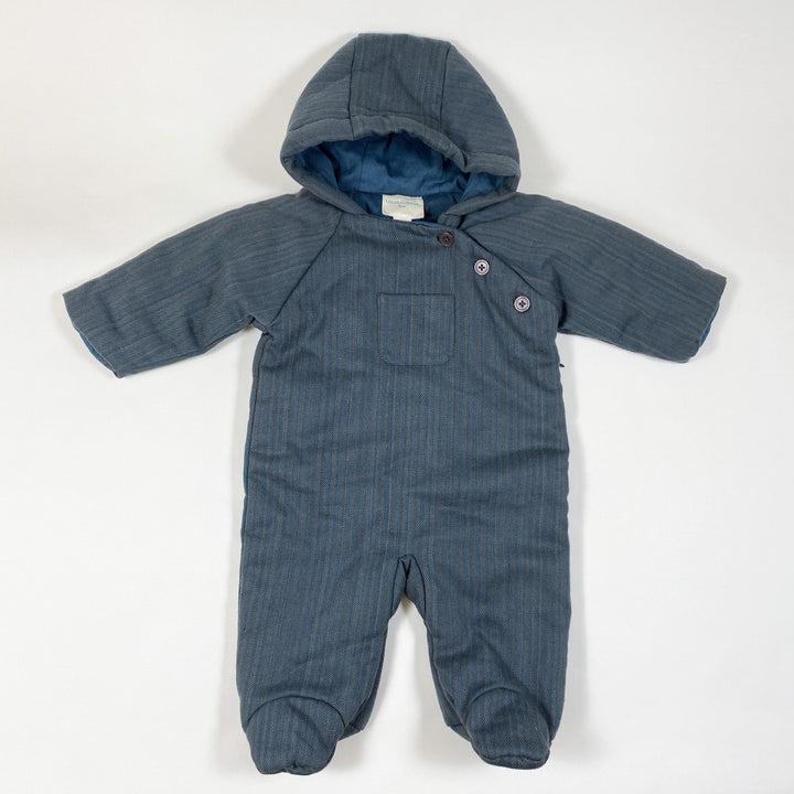 Louis Louise carbon/blau gestreifter Pilot Craie wattierter Overall S1/1-3M