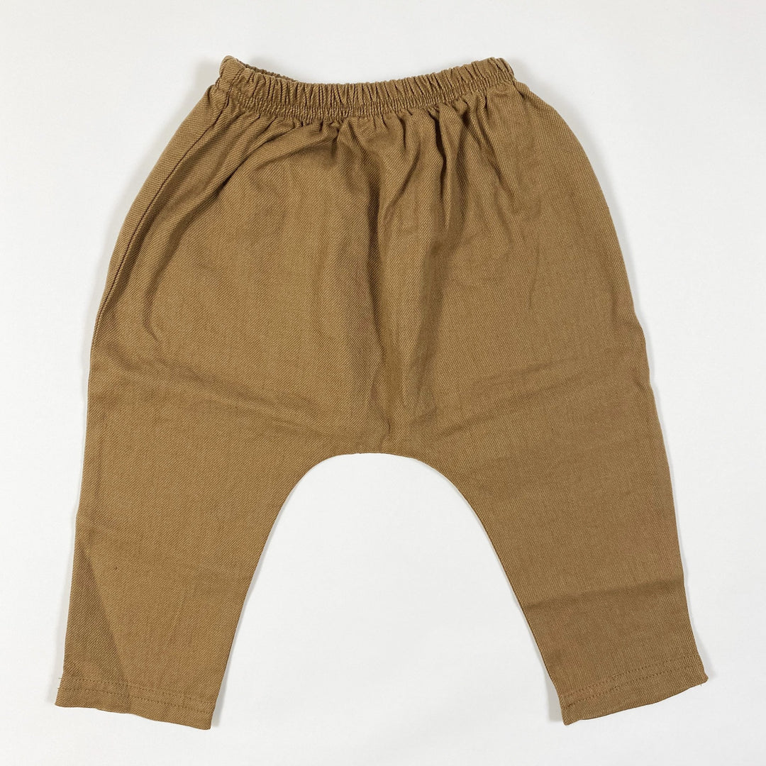 Rylee + Cru caramel harem pants Second Season 6-12M