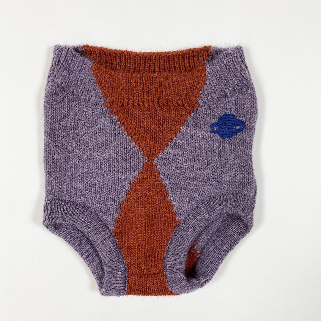 Bobo Choses purple red knit bloomers Second Season 18-24M