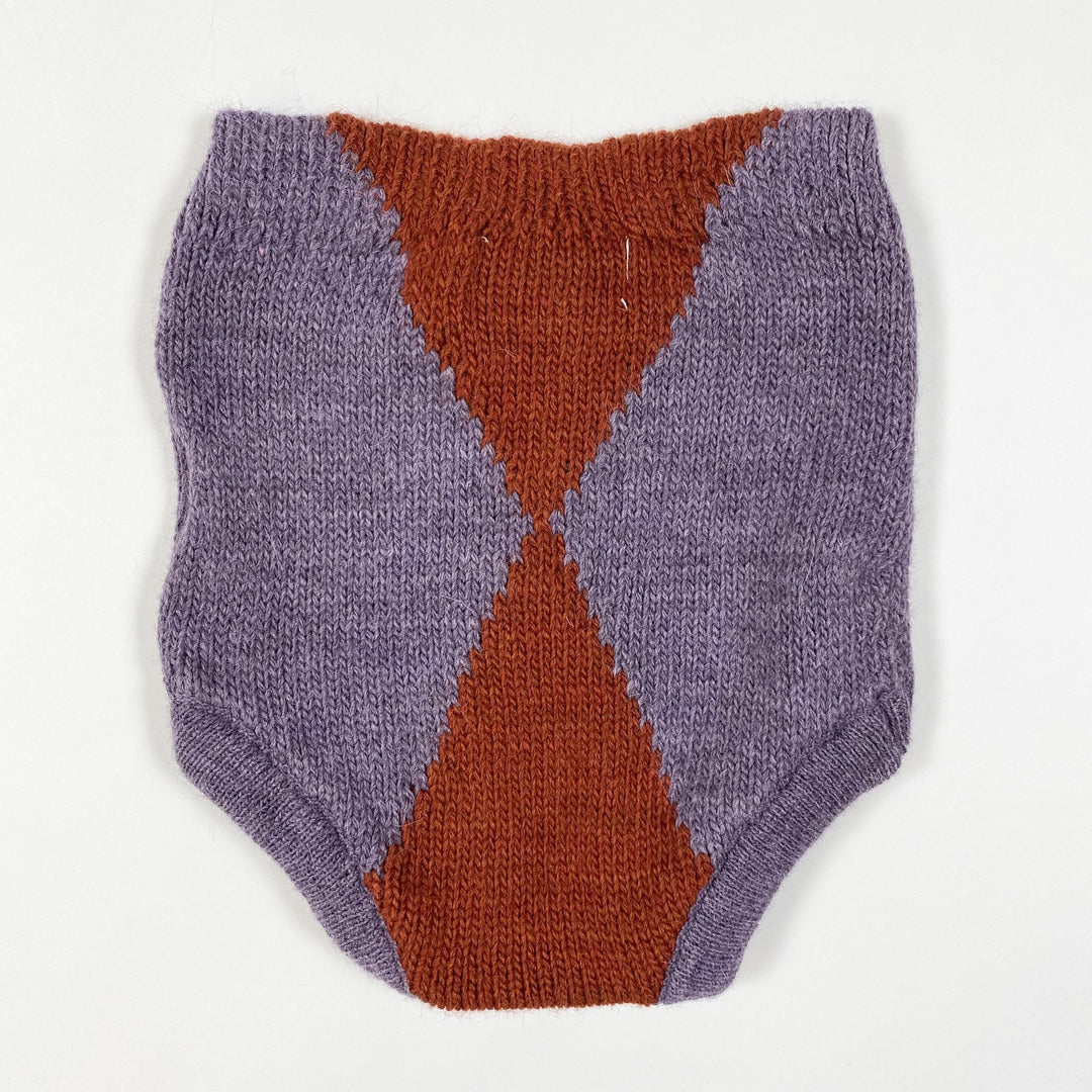 Bobo Choses purple red knit bloomers Second Season diff. sizes