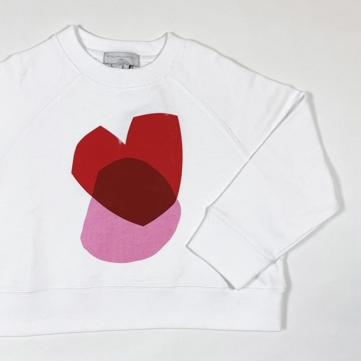 Stella McCartney Kids white heart print sweatshirt Second Season diff. sizes