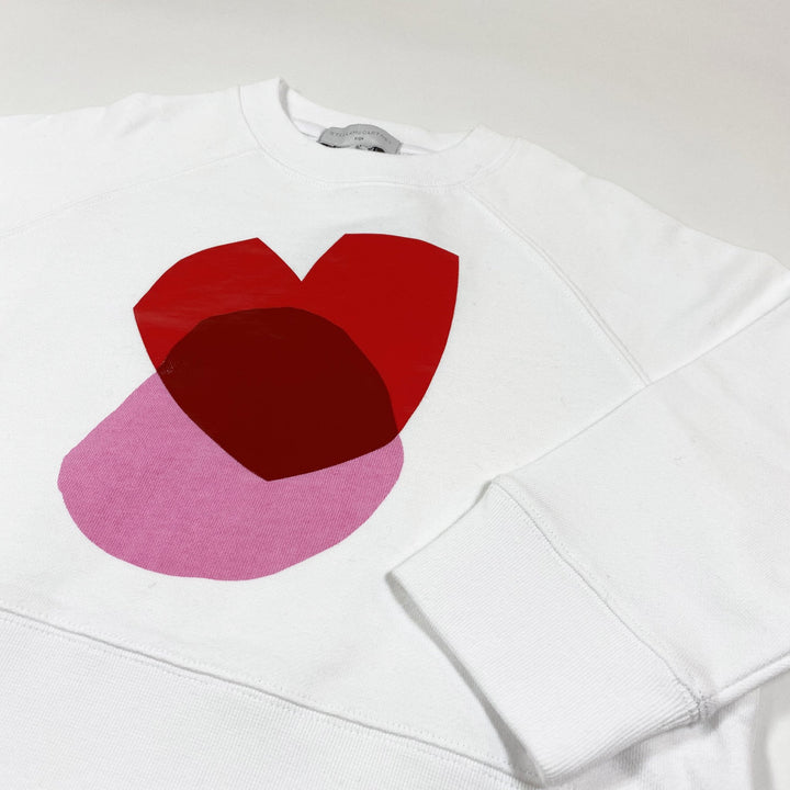 Stella McCartney Kids white heart print sweatshirt Second Season diff. sizes