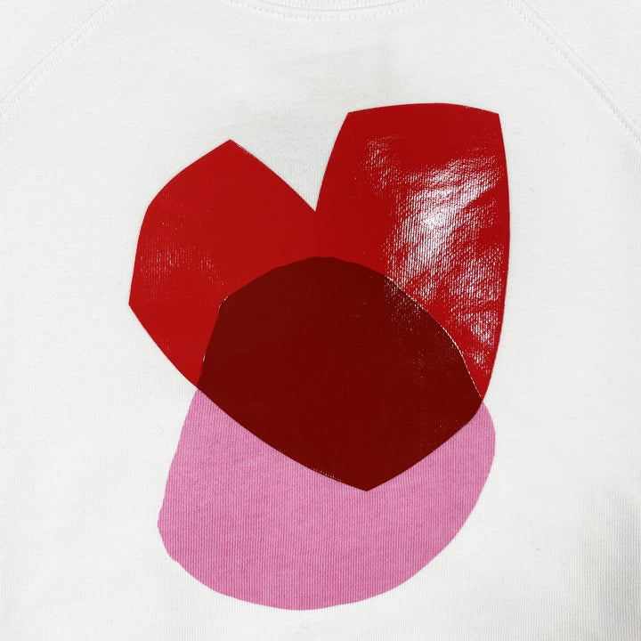 Stella McCartney Kids white heart print sweatshirt Second Season diff. sizes