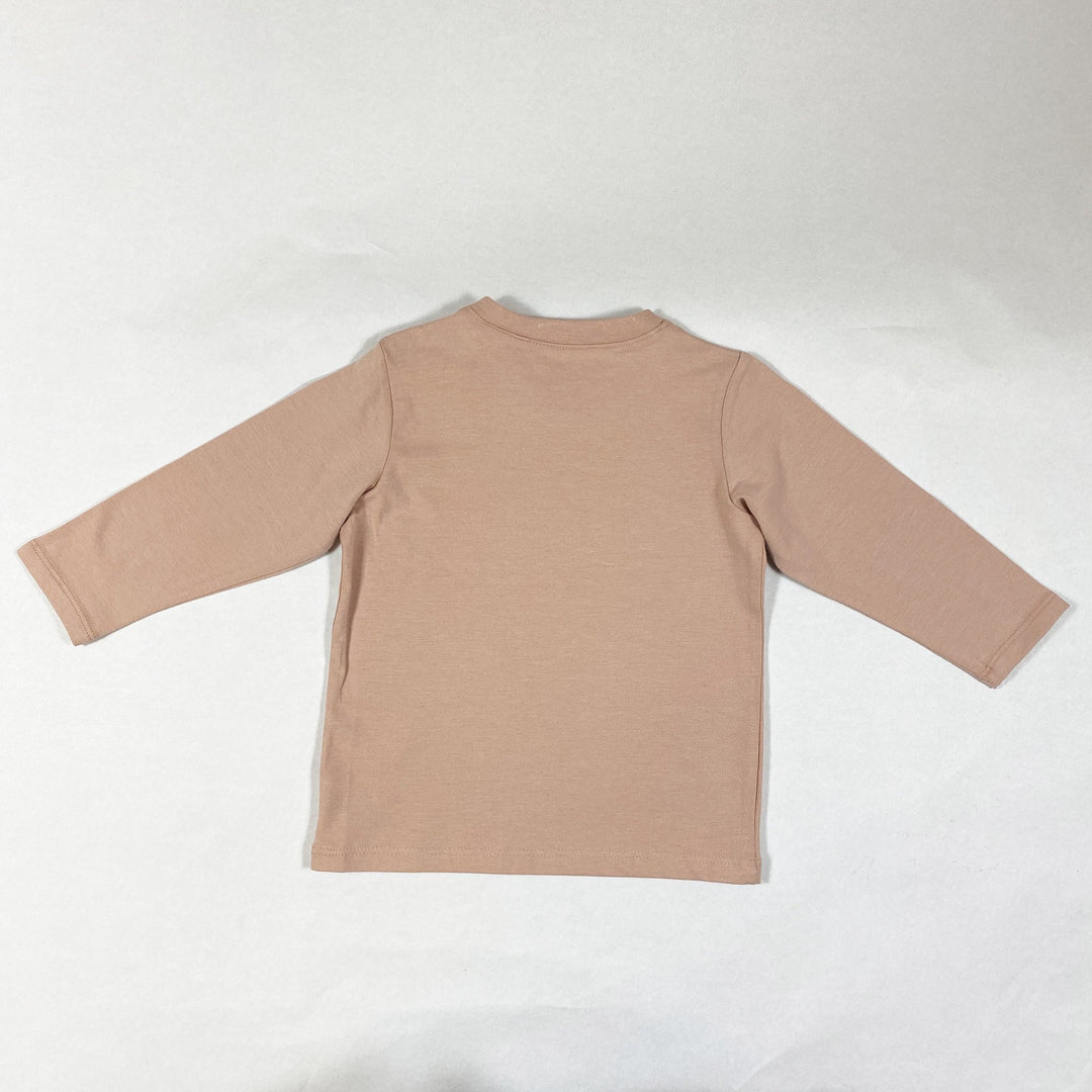 Lindex pink printed long-sleeved t-shirt 9-12M/80