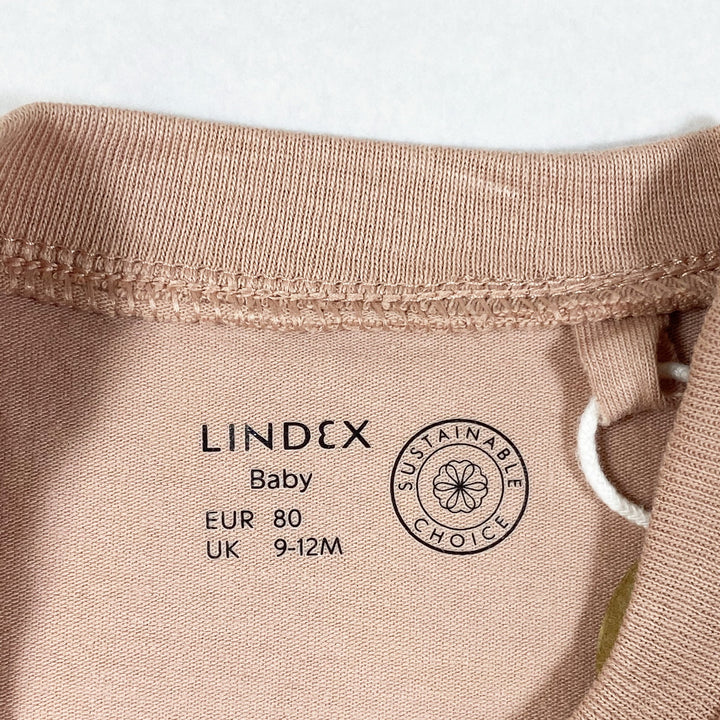 Lindex pink printed long-sleeved t-shirt 9-12M/80
