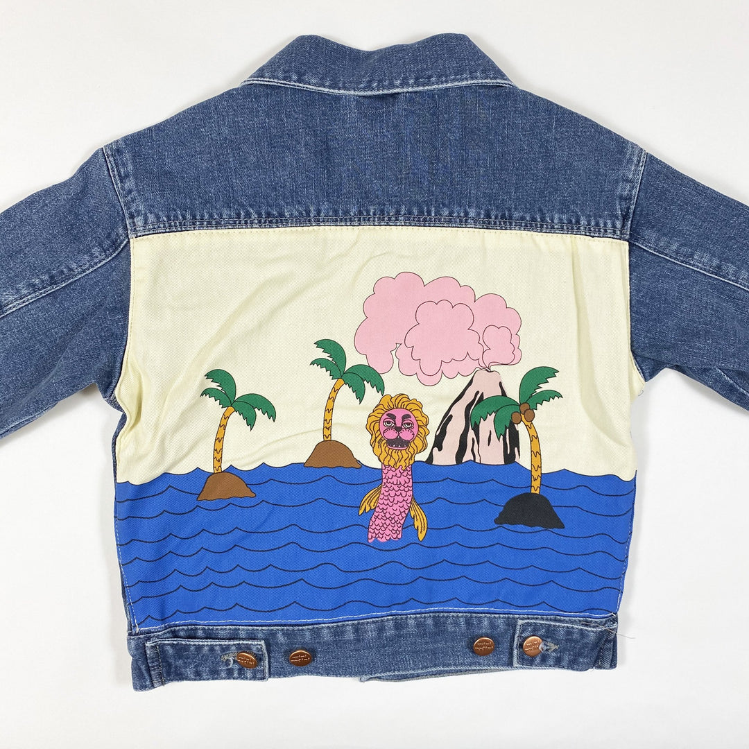 Mini Rodini blue denim Seamonster jacket Second Season diff. sizes