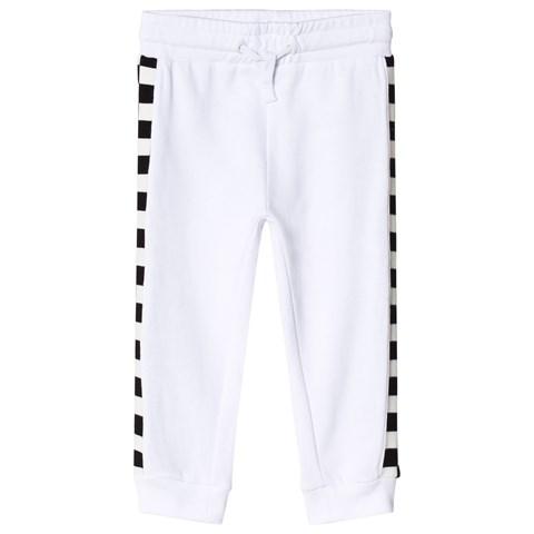 Stella McCartney Kids White patch fleece checks pants Second Season diff. sizes