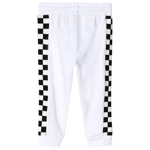 Stella McCartney Kids White patch fleece checks pants Second Season diff. sizes