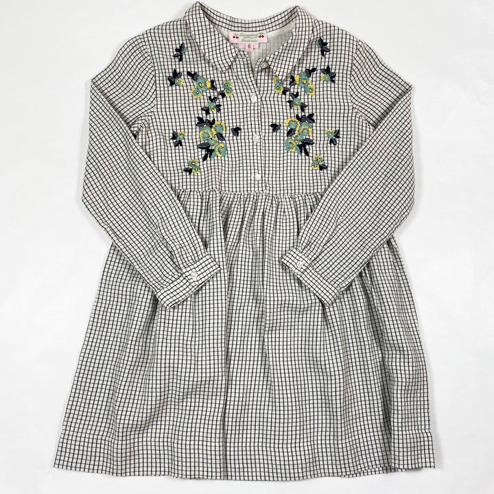 Bonpoint checked embroidered dress 6Y 1