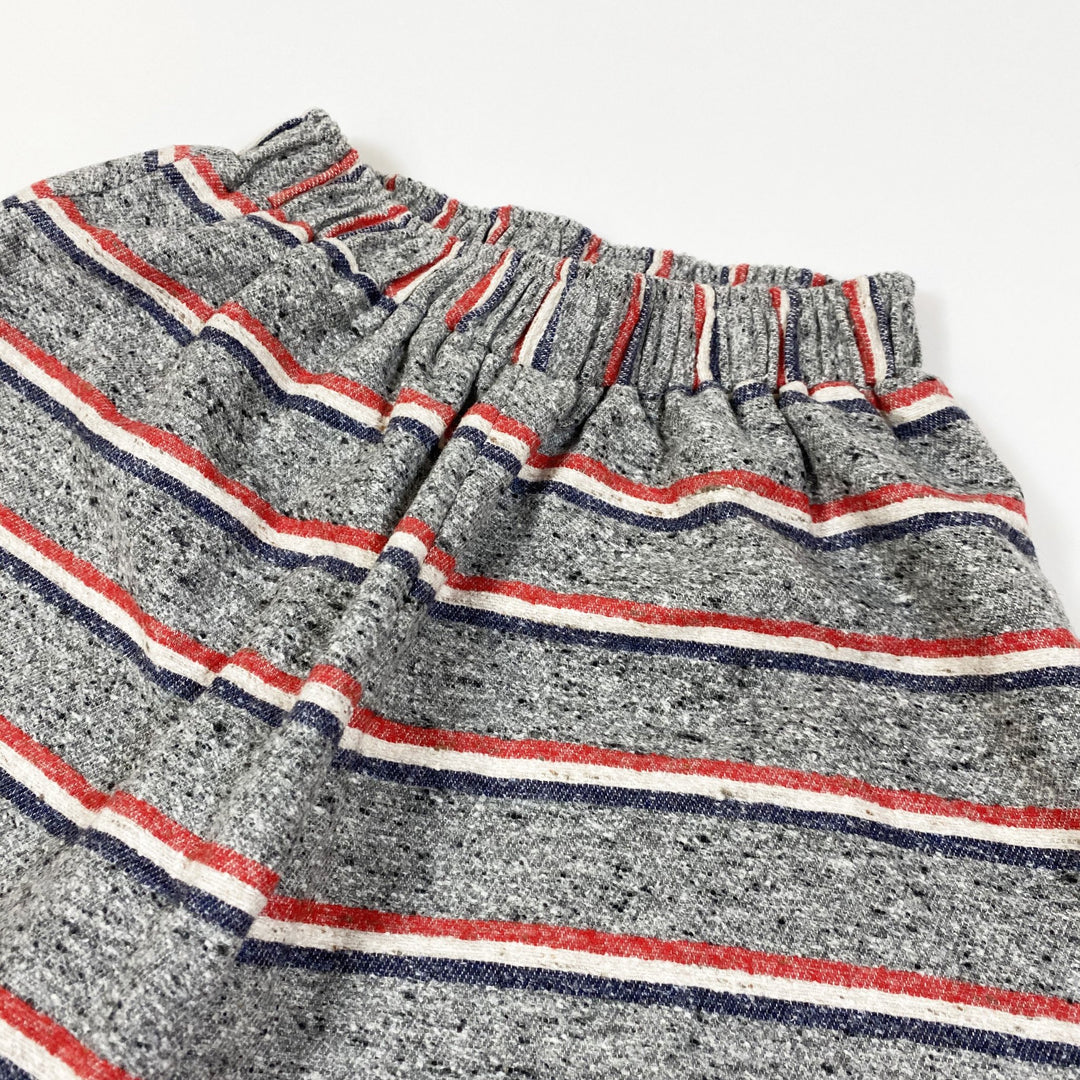 Boy + Girl grau/rot gestreifte Siena Culottes Second Season 8Y