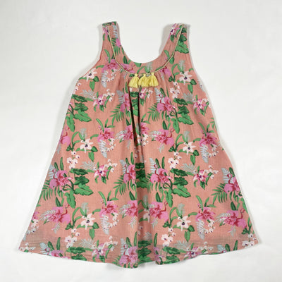Louise Misha salmon flower dress with tassels 6Y 1