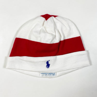 Ralph Lauren red stripe baby hat 6M 1