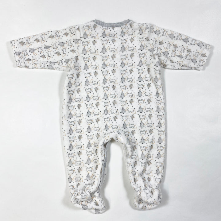 Noukie's polar bear print velour pyjama 3M/62 3