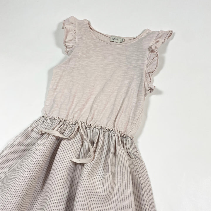Búho soft pink sleeveless dress with ruffles 4Y 2
