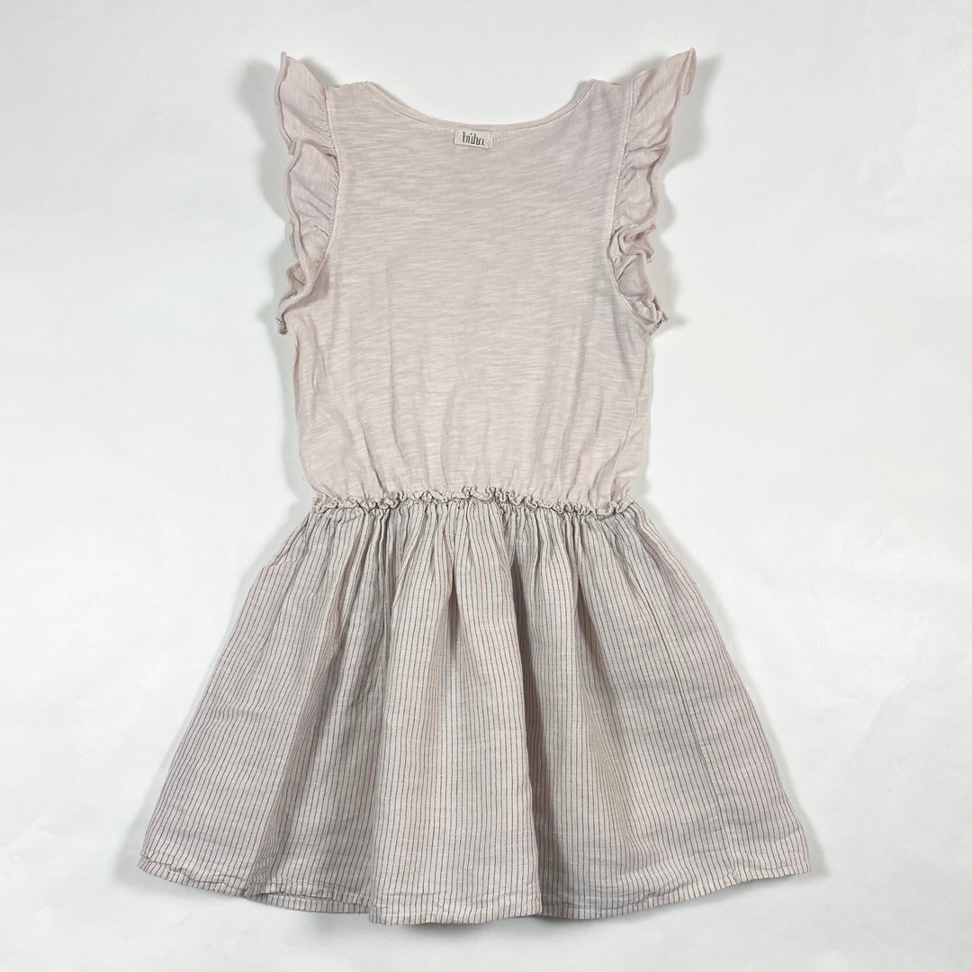 Búho soft pink sleeveless dress with ruffles 4Y 3