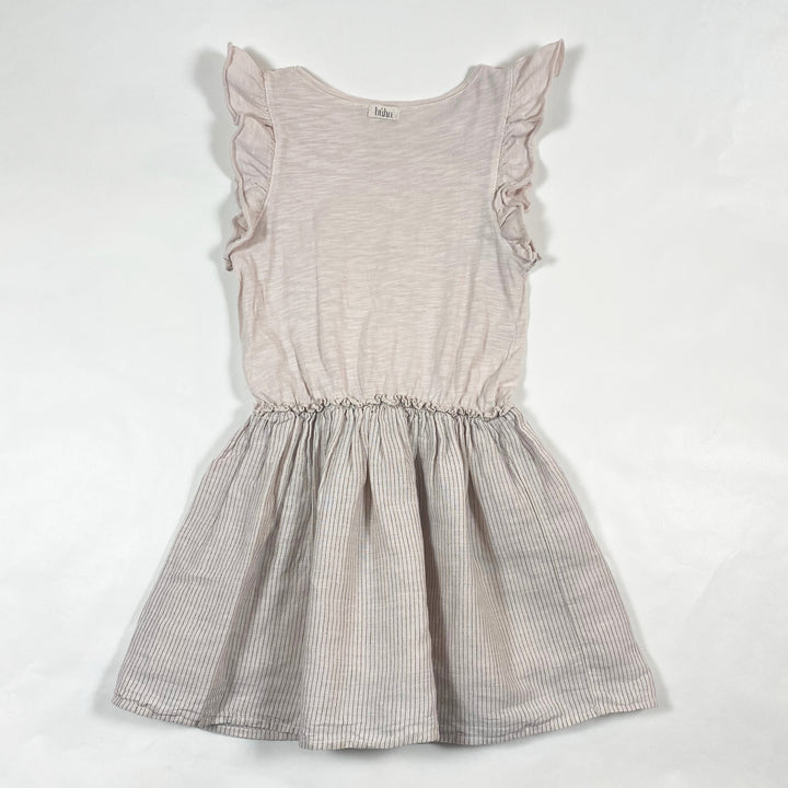 Búho soft pink sleeveless dress with ruffles 4Y 3