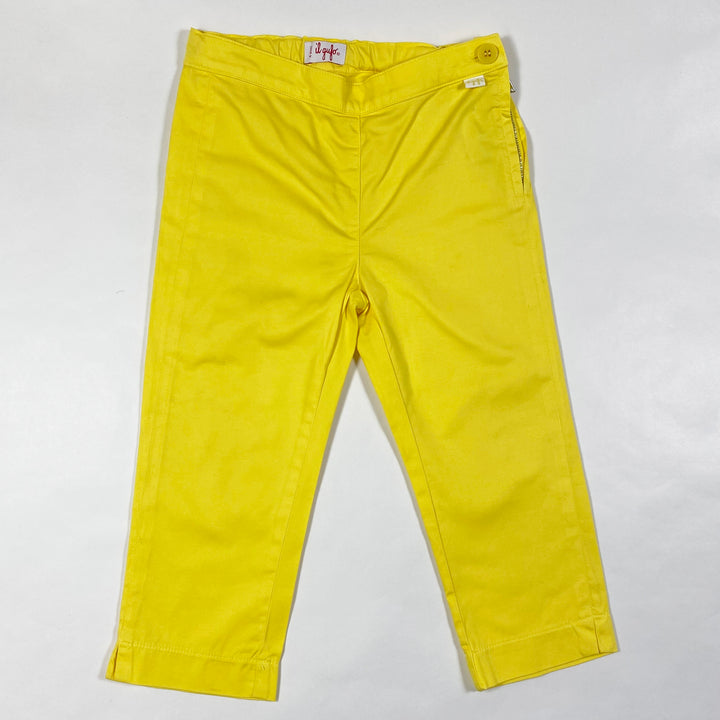 Il Gufo yellow capri pants 4Y 1