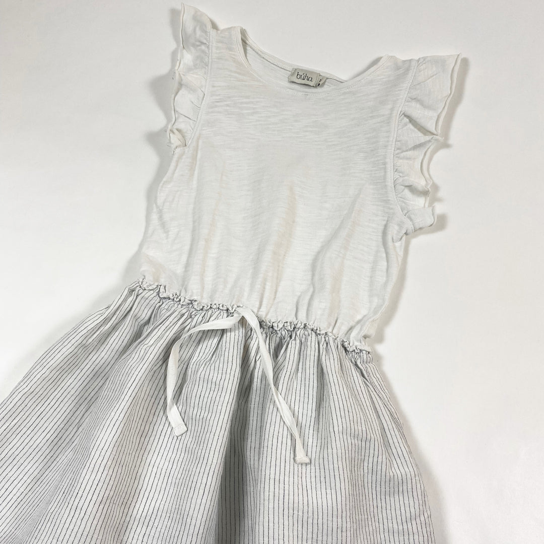 Búho white sleeveless dress with ruffles 4Y 2