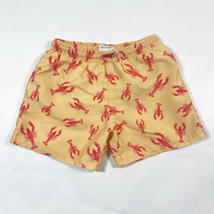 Arsène et les pipelettes yellow lobster swim shorts 6A 1