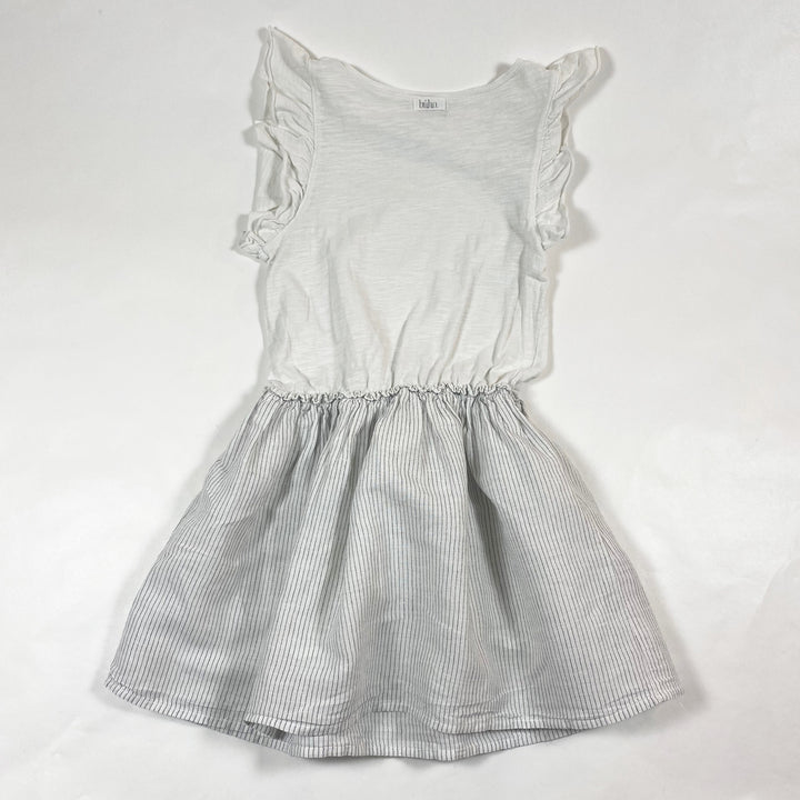 Búho white sleeveless dress with ruffles 4Y 3
