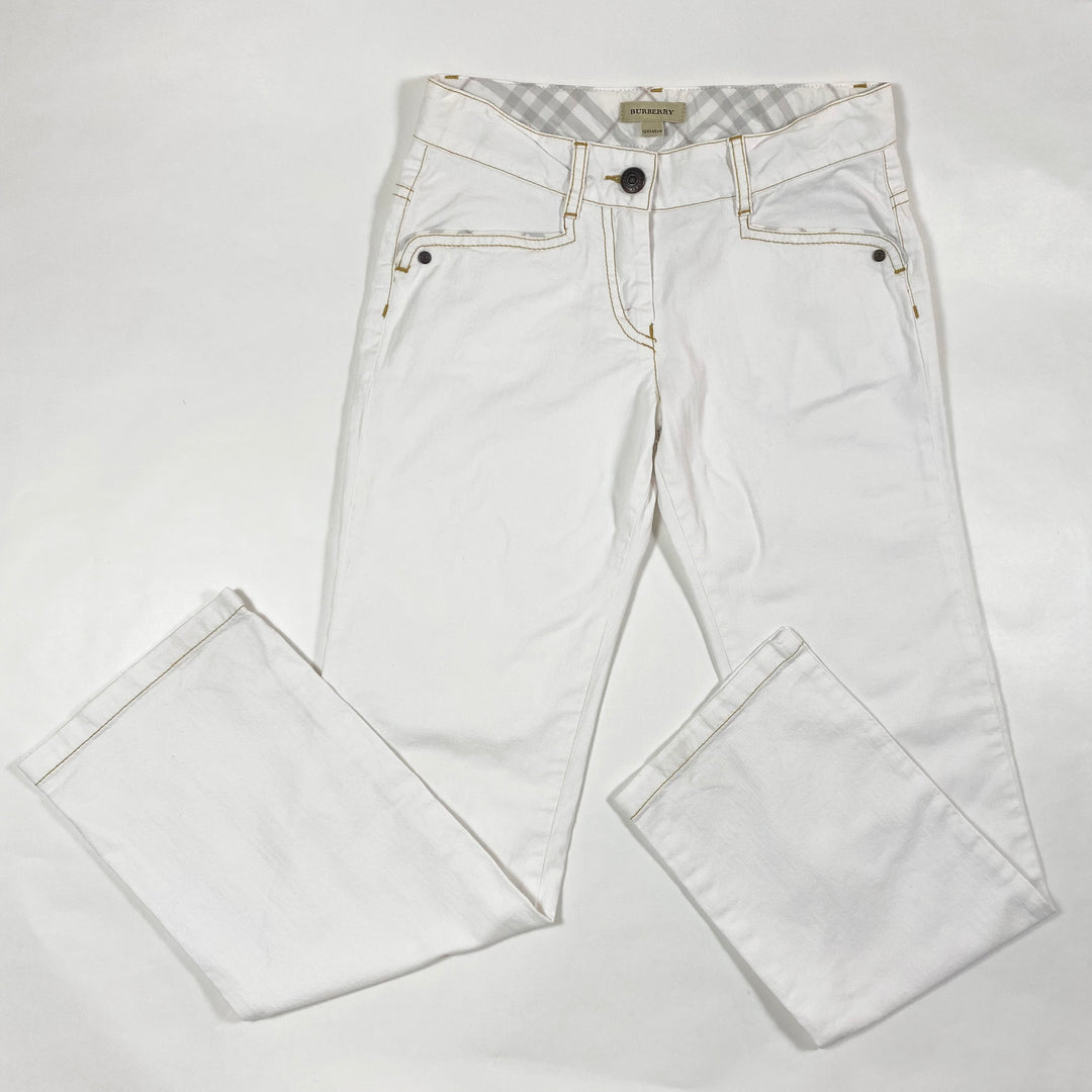 Burberry ecru cotton trousers 10Y/140 1