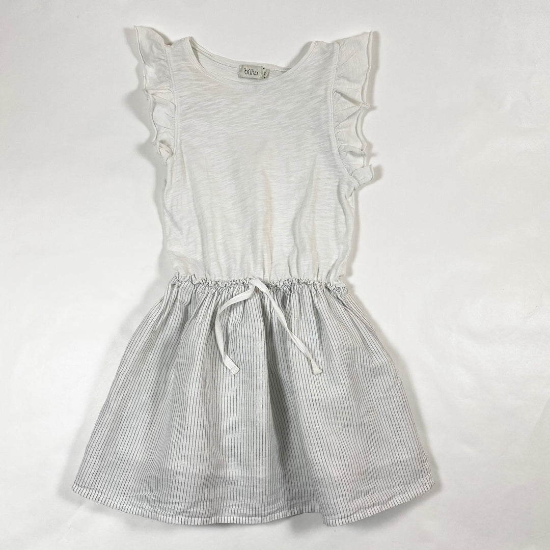 Búho white sleeveless dress with ruffles 4Y 1