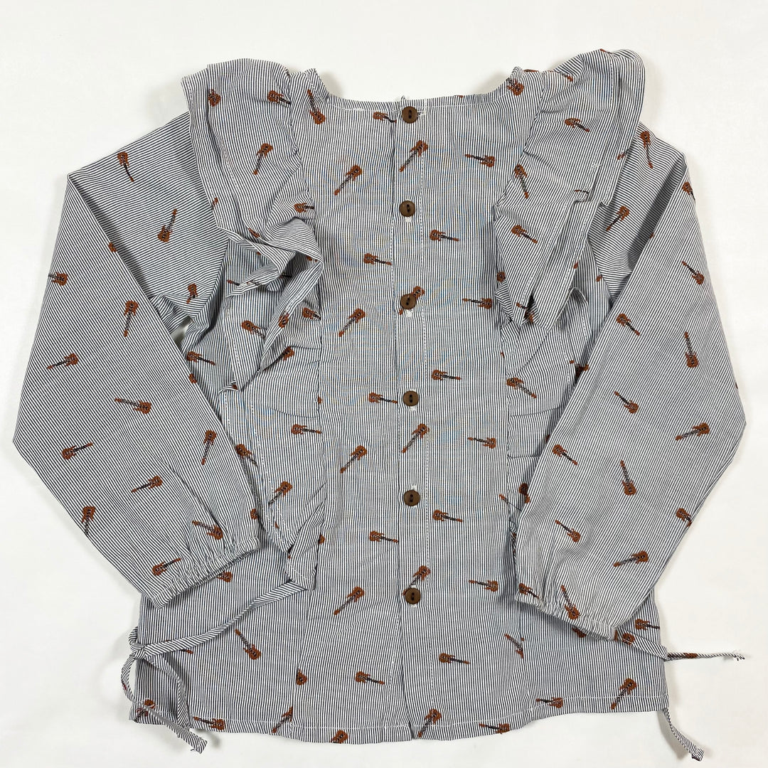 Iglo + Indi guitar print blouse 104/110 3