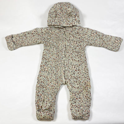 Konges Slojd floral overall with hood 6-9M/64-74 1