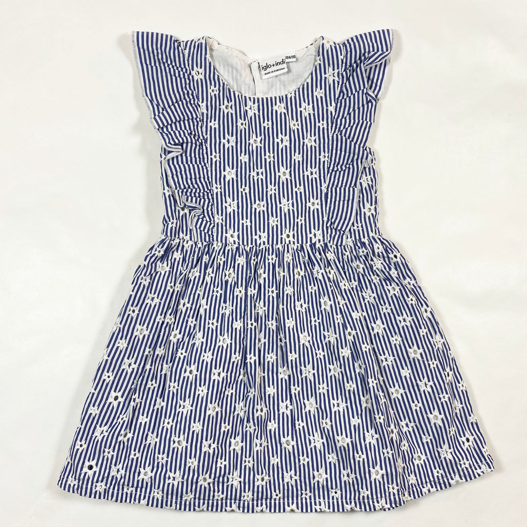 Iglo + Indi stripes and stars dress 104/110 1