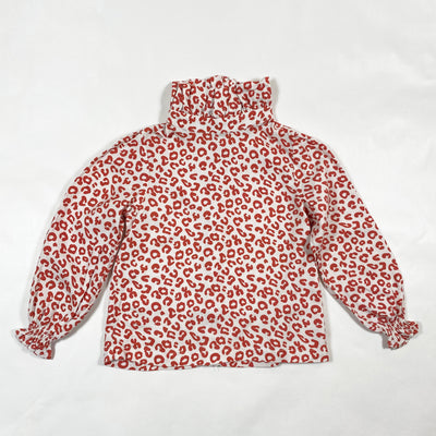 Maed for Mini red leopard print blouse 4/5Y 1