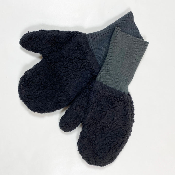 Bobo Choses blue/grey teddy mittens kid 2