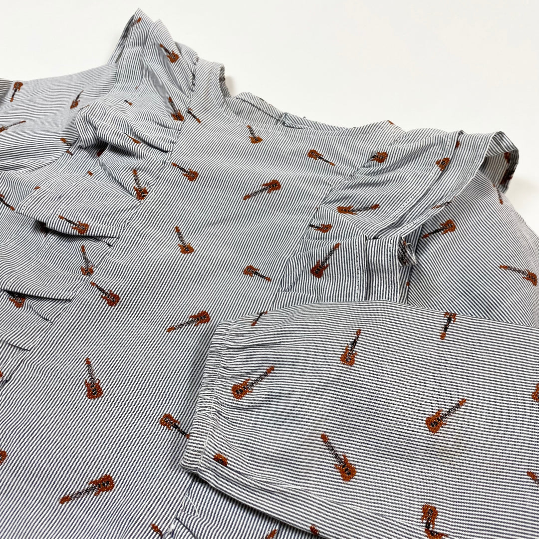 Iglo + Indi guitar print blouse 104/110 2