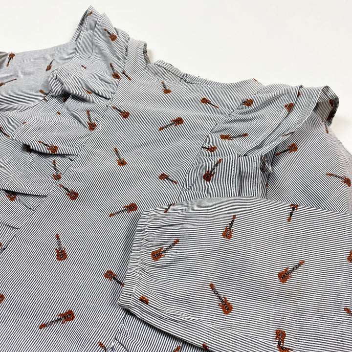 Iglo + Indi guitar print blouse 104/110 2